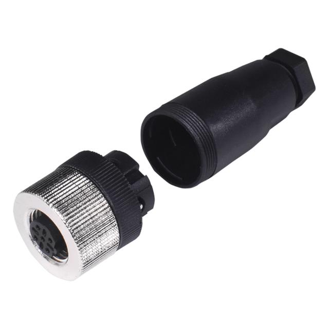 【SS-12300-006】M12 D-CODE FEMALE SOCKET, FIELD