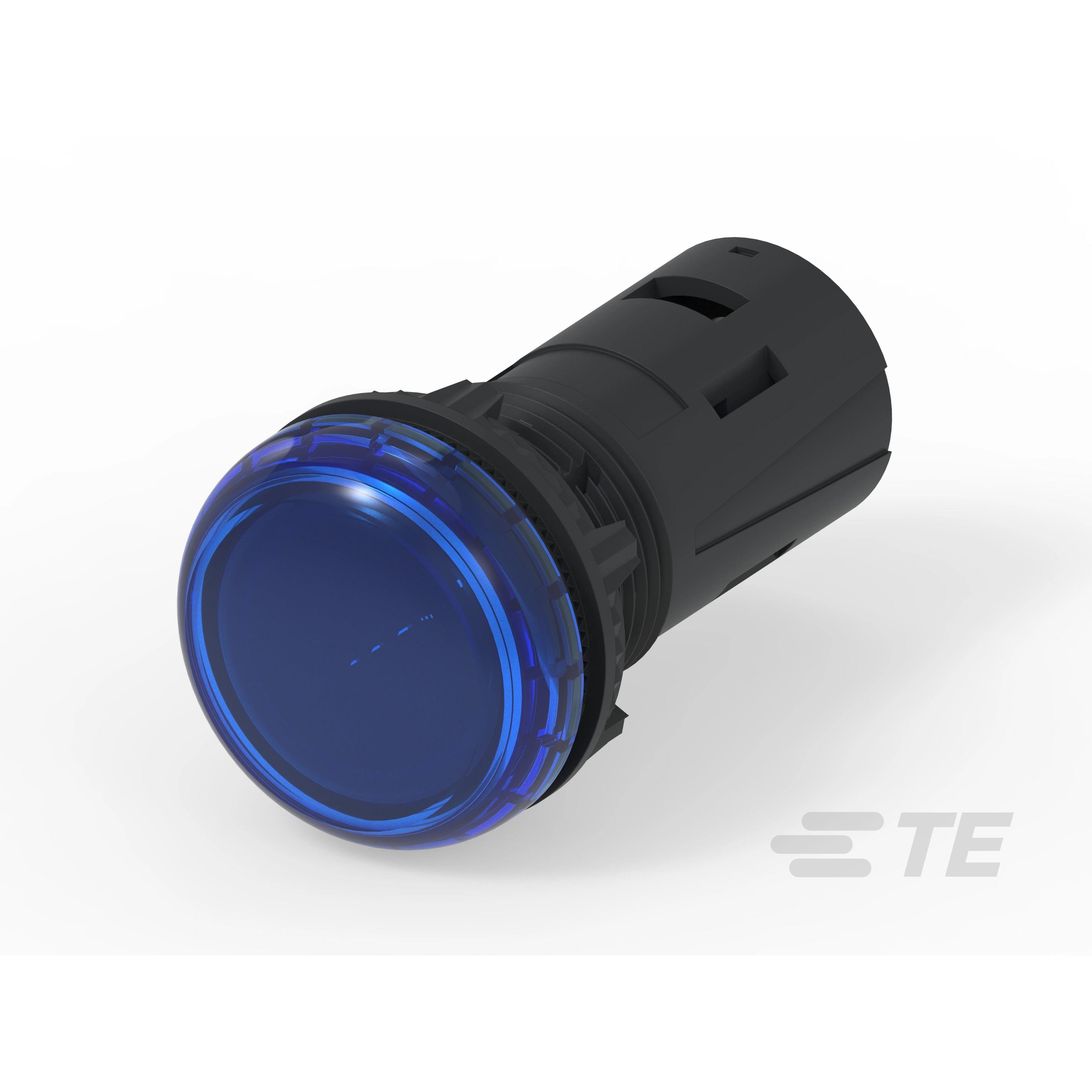 【4-2489541-8】LED PNL IND BLUE CLEAR 29.60MM