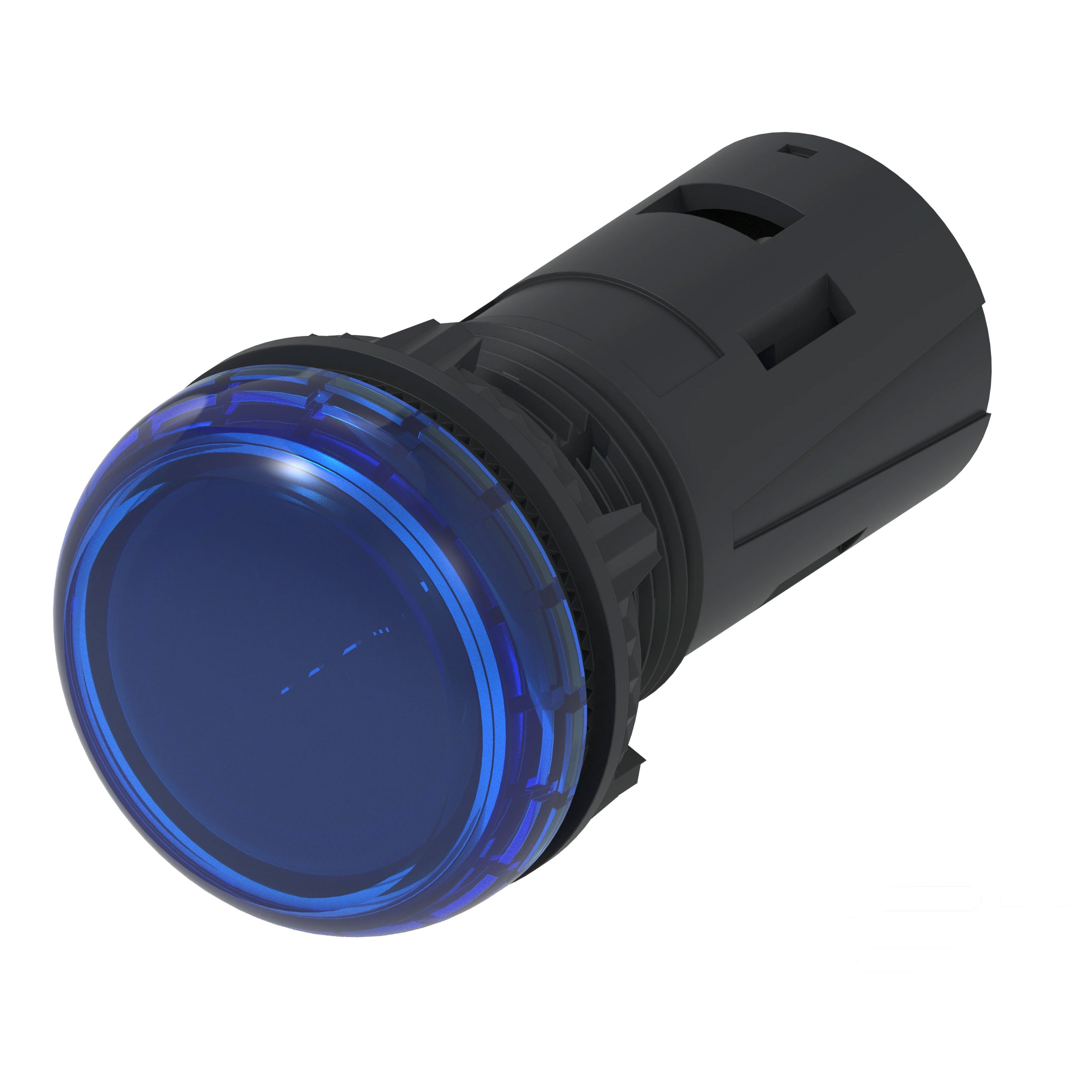 【2-2489541-2】LED PNL IND BLUE CLEAR 29.60MM