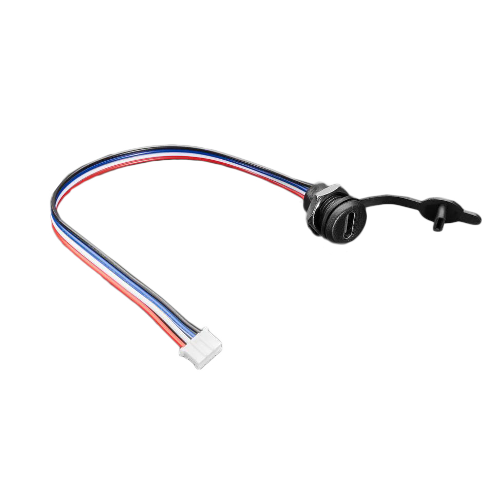 【6071】USB-C SCREW PANEL MOUNT TO 4PIN