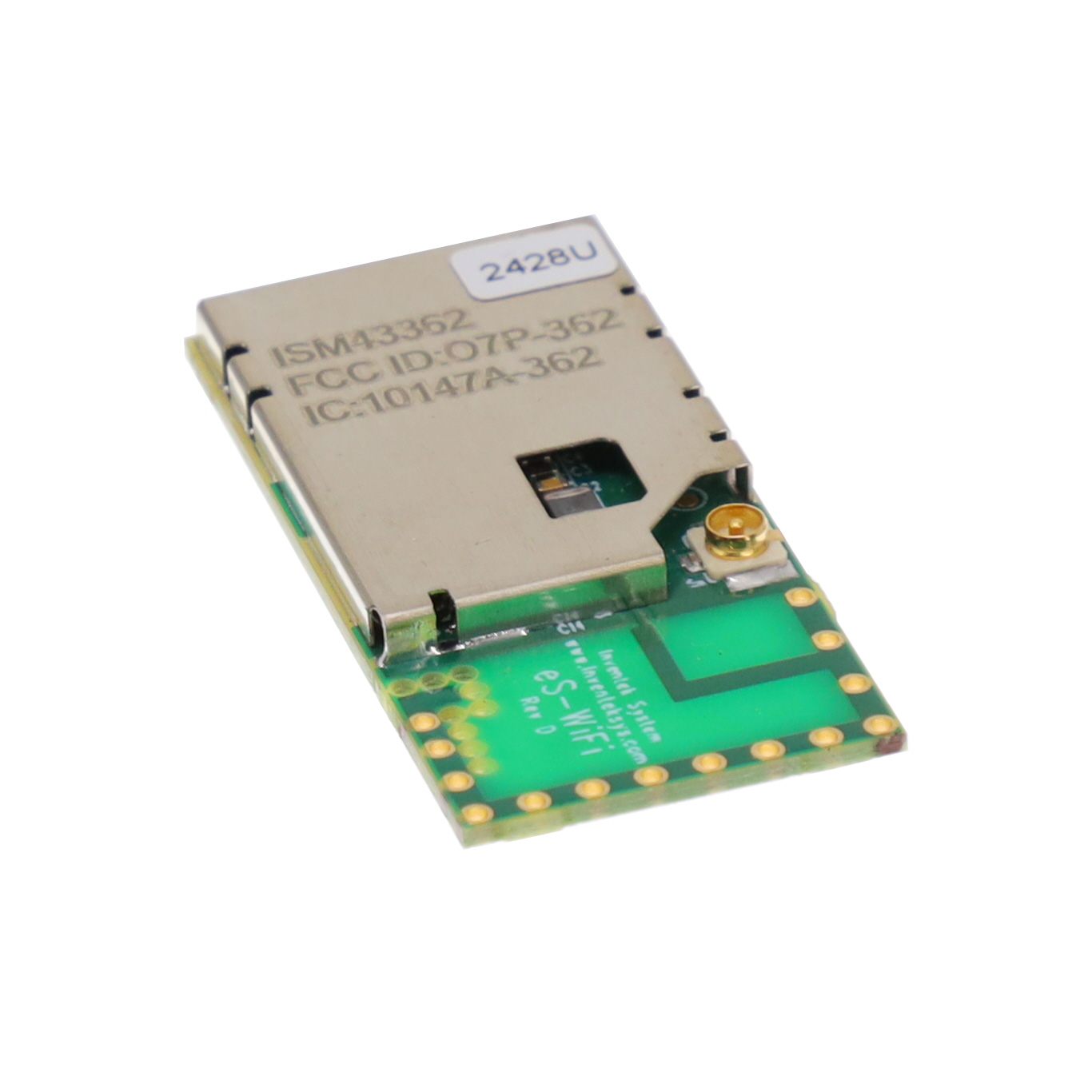 【ISM43362-M3G-L44-U-C6.2.1.11】RF TXRX MODULE WIFI U.FL SMD