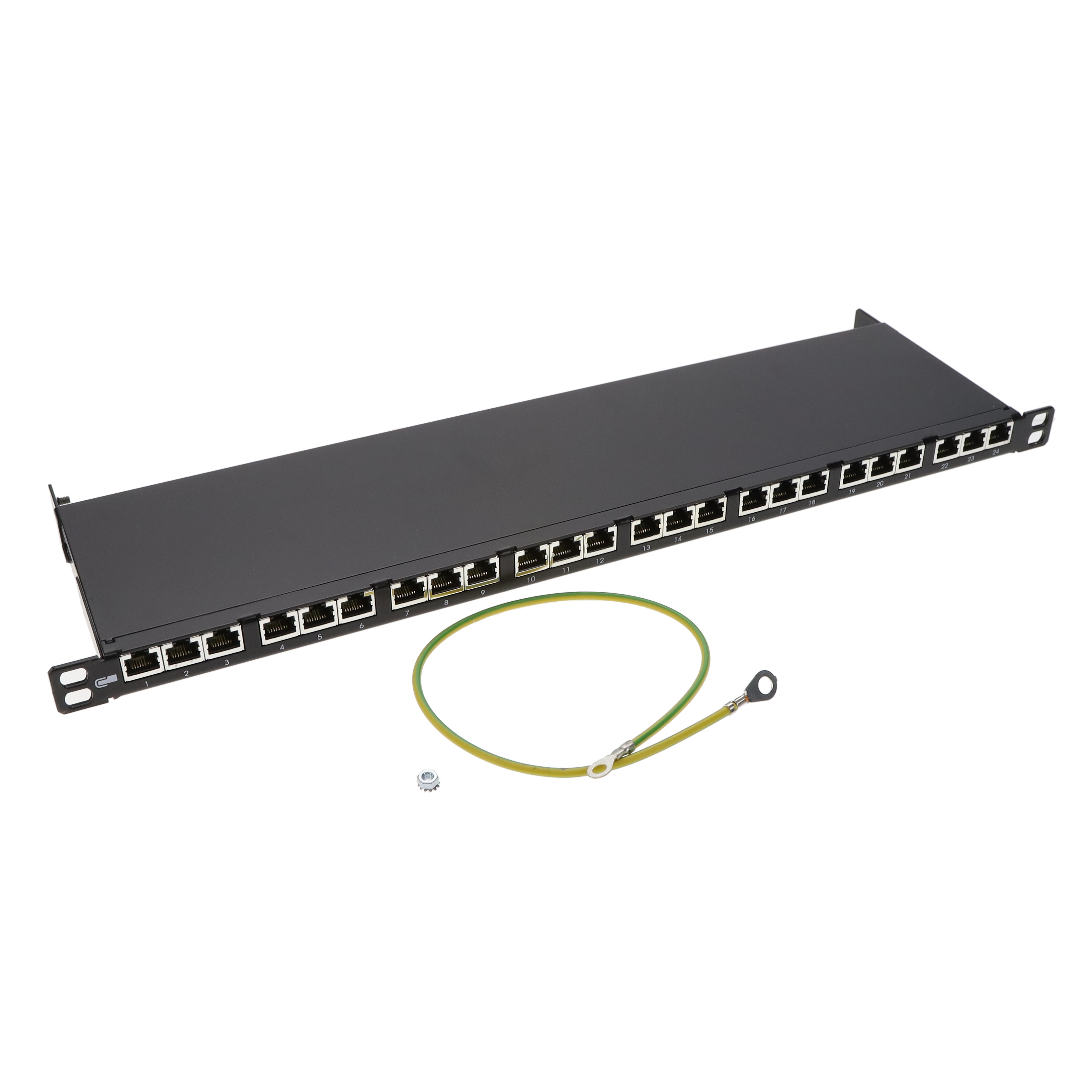 【130854C-29-E】PATCH PANEL, E-DAT C6A 24 PORT,