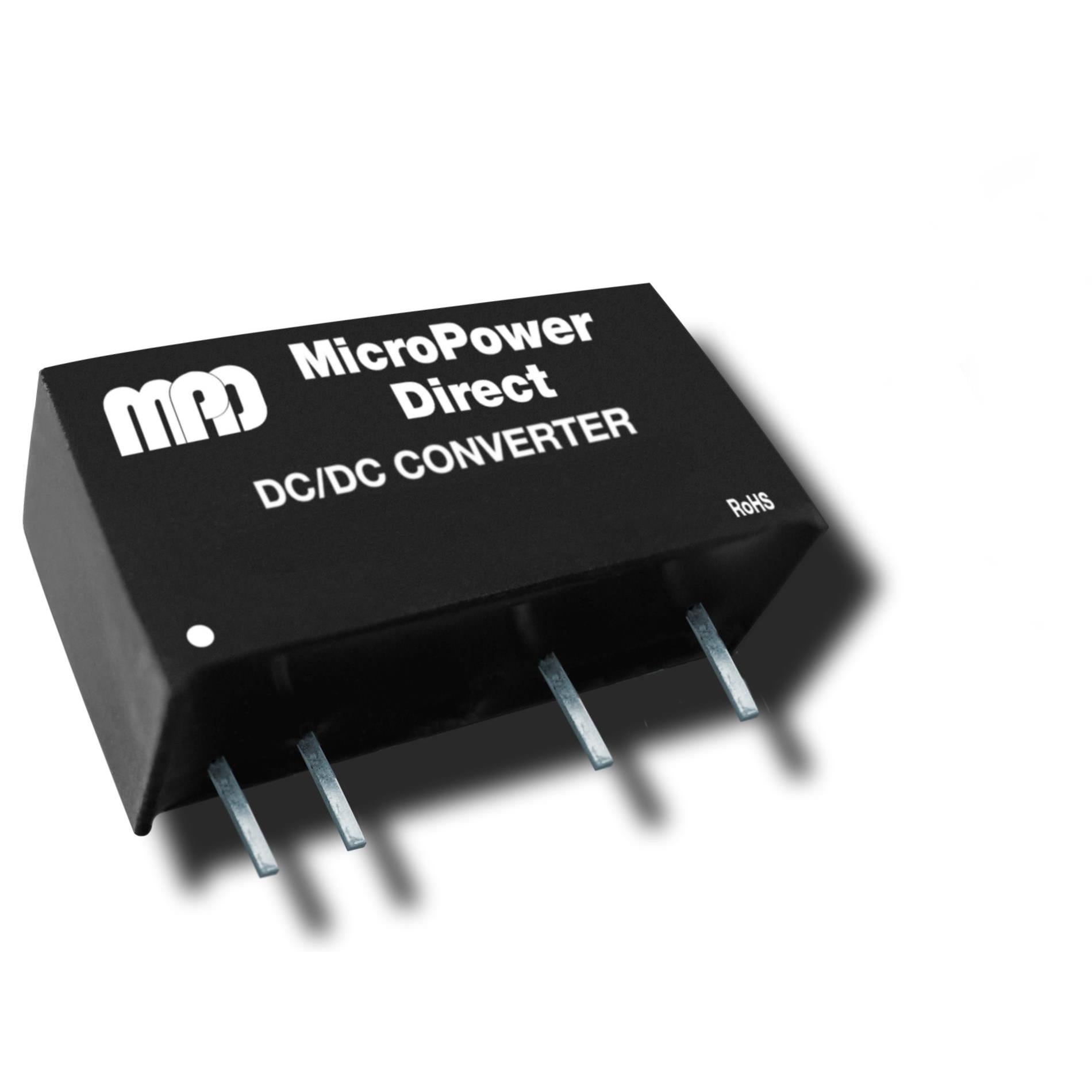 【MD224D-12CHI】DC/DC,2W,24V IN,12V OUT,5 KV