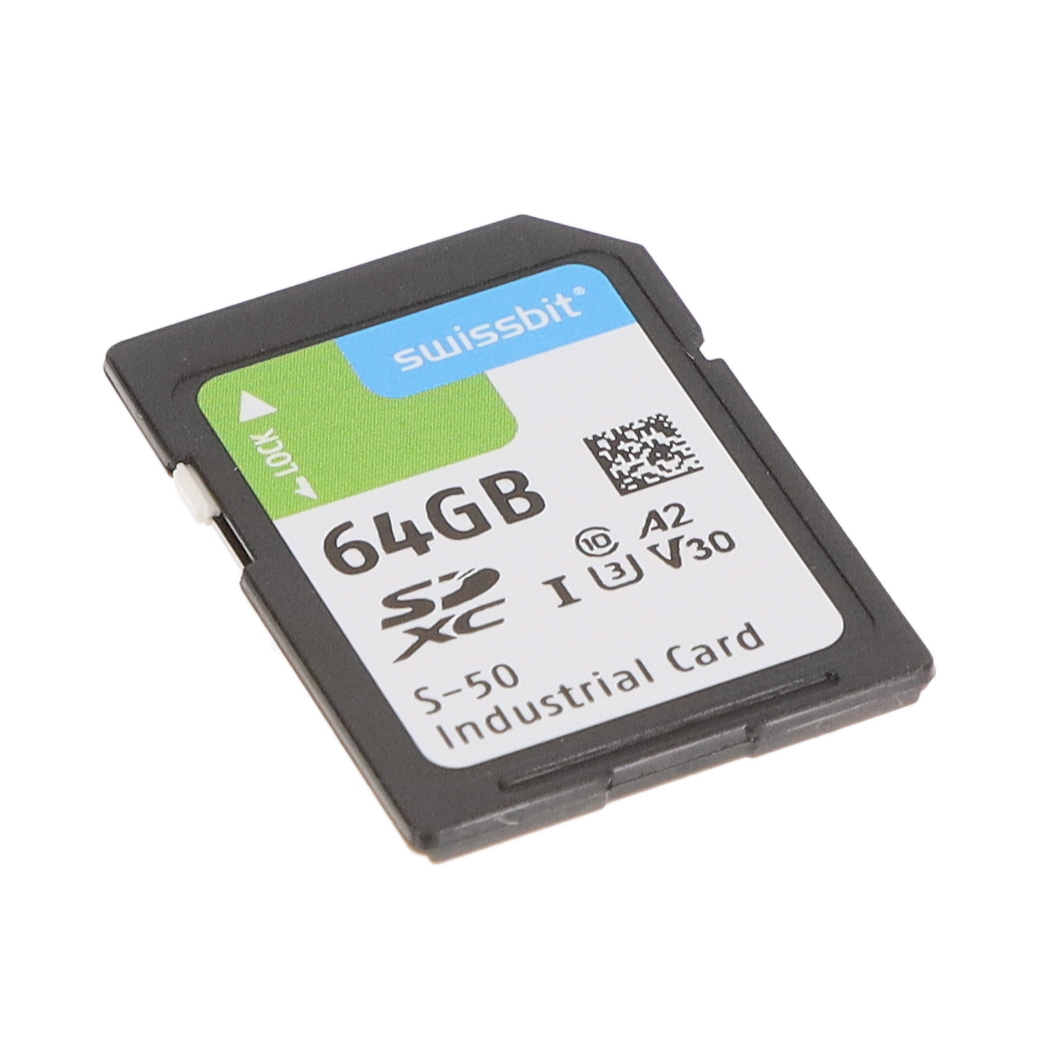 【SFSD064GL1AM1TB-E-CE-221-STD】INDUSTRIAL SD CARD, S-55, 64 GB,[トレイ]