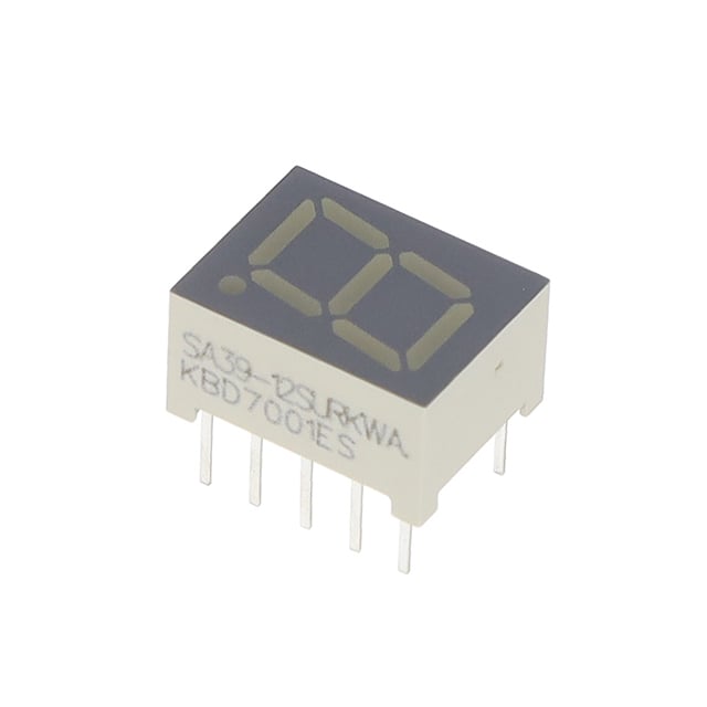 【SA39-12SURKWA】DISPLAY 7SEG 0.39" SGL RED 10DIP