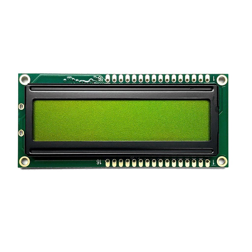 16X2 STN POSITIVE YG BACKLIGHT,【AMC1602AR-B-Y6NFDY-STY-S11】