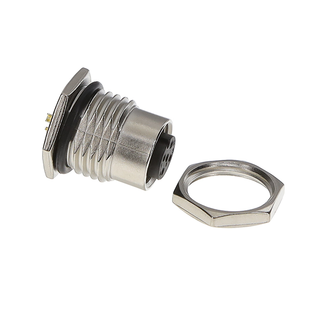 【M12A-03PFFS-SF8002】M12 PANEL SOLDER CONN