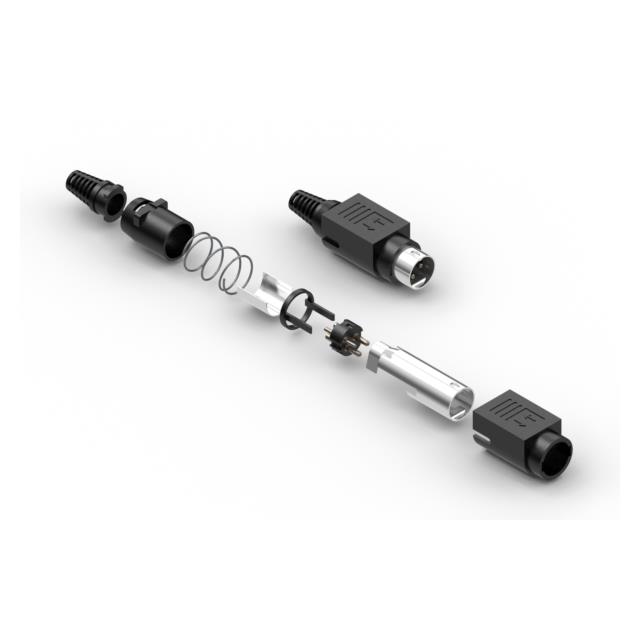 【55-00420】CONN PLUG MALE POWER DIN 3POS