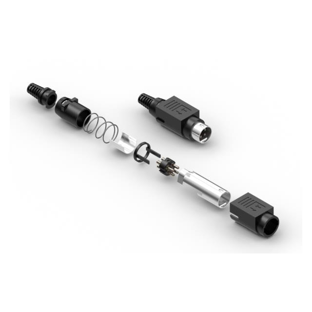 CONN PLUG MALE POWER DIN 4POS【55-00422】
