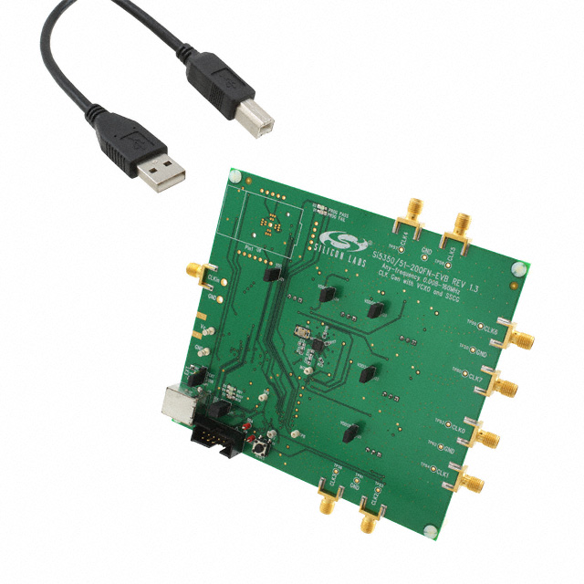 【SI535X-B20QFN-EVB】EVAL BOARD FOR SI5350 SI5351