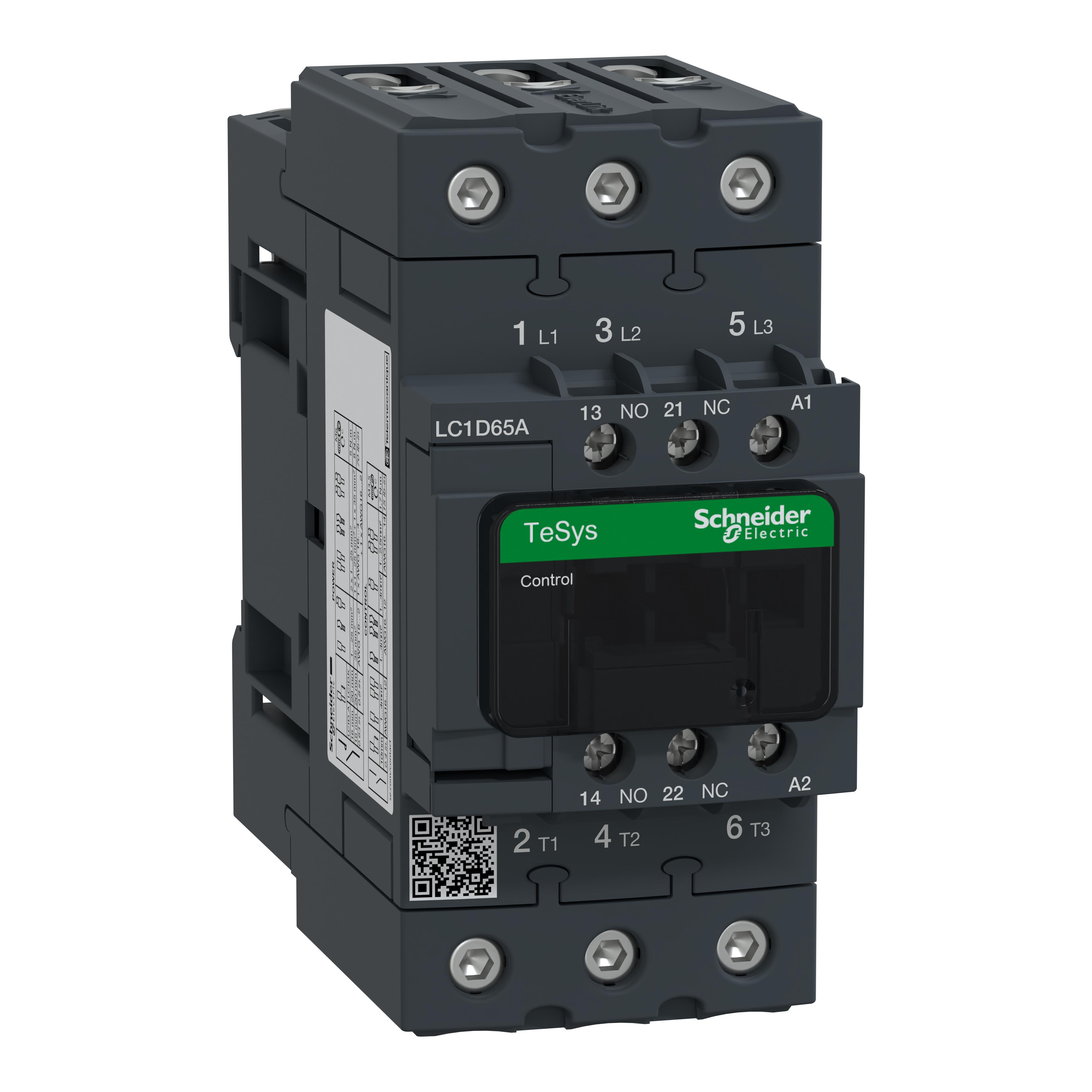 【LC1D65AB7】TESYS 3P EVLK CTR 65A 30KW AC3 2