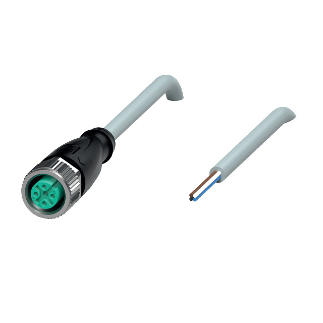 【V1-G-2M-PVC】CIRC CBL 4POS PLUG TO WIRE 6.56'[箱]