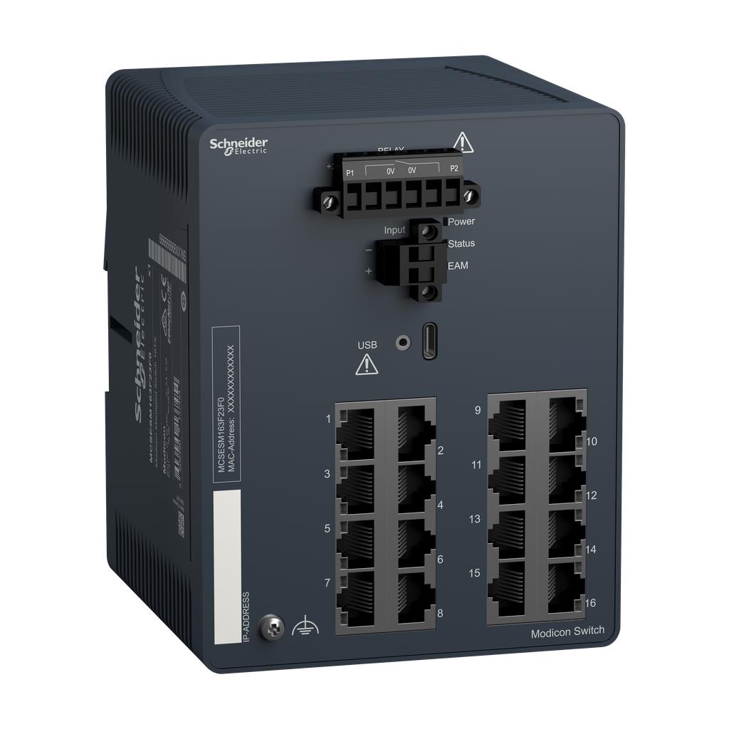 【MCSESM163F23F0】NETWORK SWITCH, MODICON NETWORKI