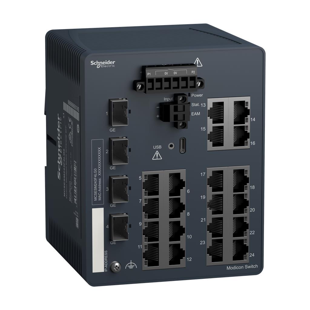 NETWORK SWITCH, MODICON NETWORKI【MCSESM243F4LG0】