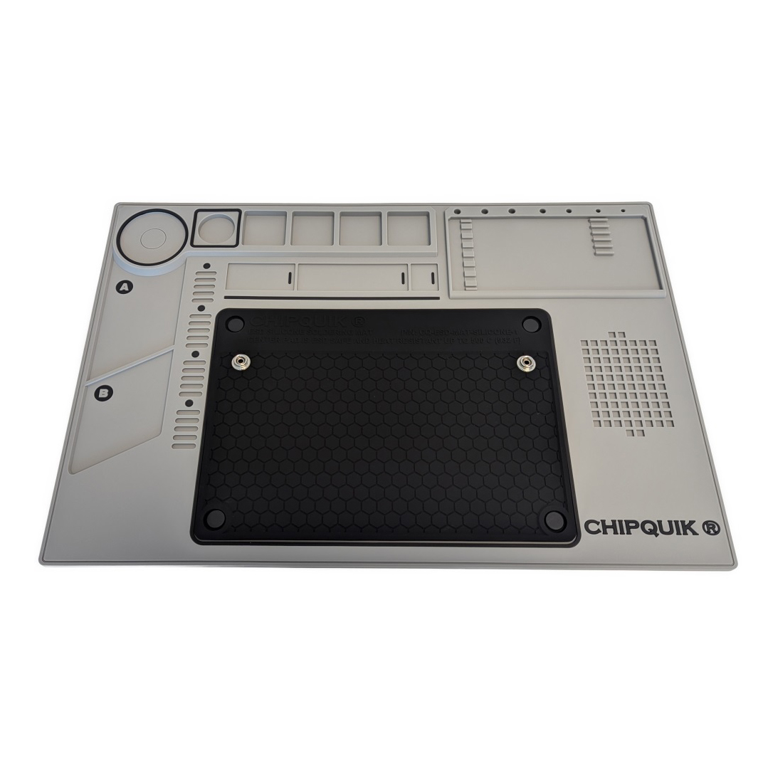 【CQ-ESD-MAT-SILICONE-1 GREY】ESD SILICONE SOLDERING MAT - BLA