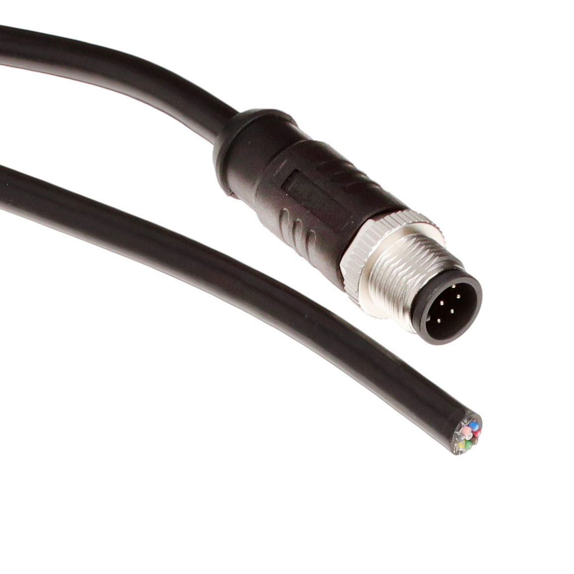 【MSAS-08BMMM-SL8D01】CIRC CBL 8POS RCPT TO WIRE 3.28'[バルク]