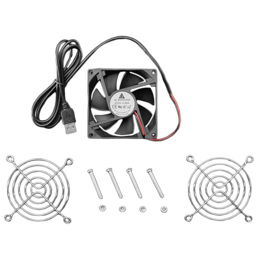 5V SQUARE USB FAN - 8 CM【6102】