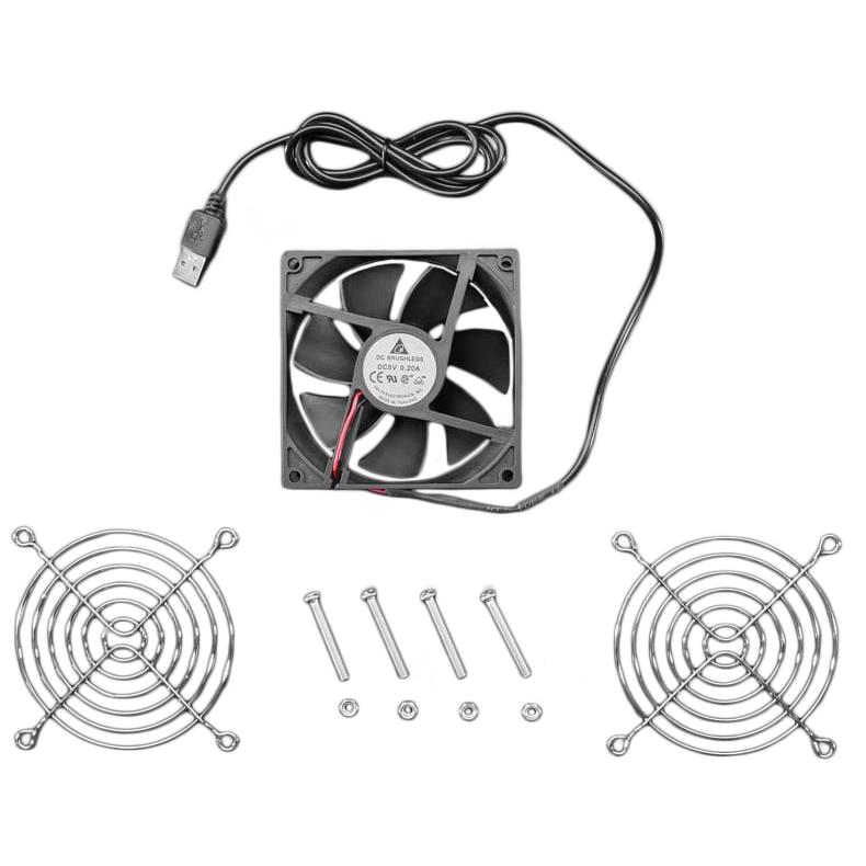 5V SQUARE USB FAN - 9 CM【6104】