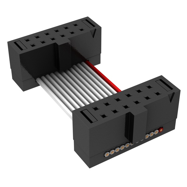 【FFSD-06-D-05.00-01-N】CABLE FLAT IDC MALE PINS 1.27MM
