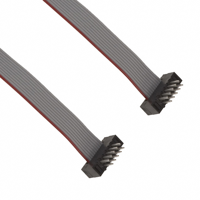 CABLE ASSEM .05" 10POS M-M 6"【FFMD-05-D-06.00-01】