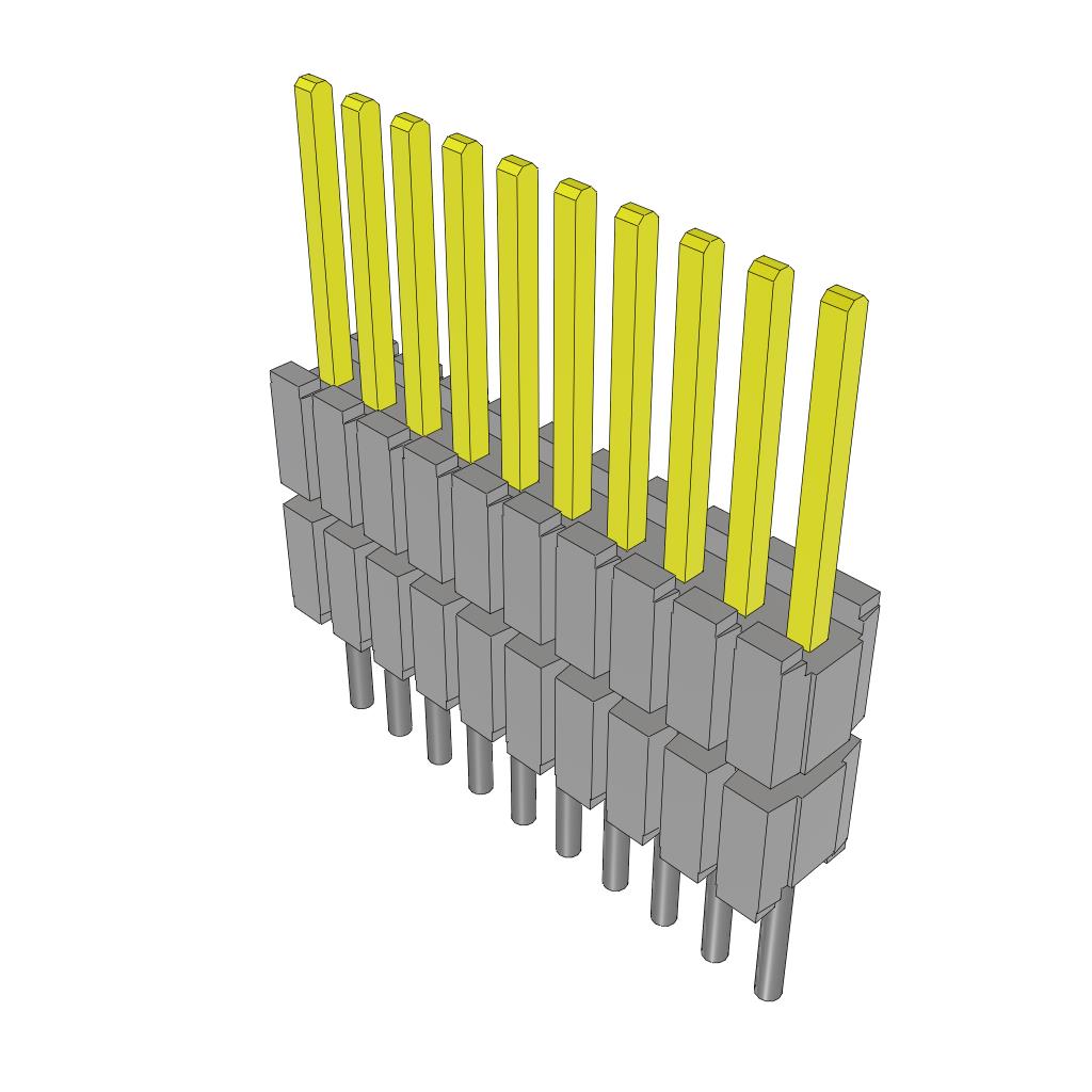 CONN HDR 10POS 0.05 STACK T/H【DWM-10-54-S-S-220】