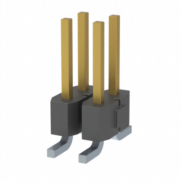 【TSM-102-01-S-DV-P-TR】CONN HEADER SMD 4POS 2.54MM