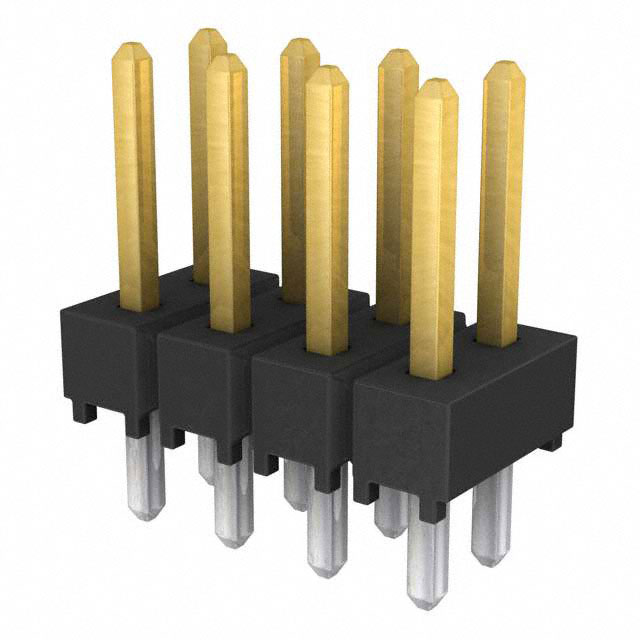 CONN HEADER VERT 8POS 2.54MM【TSW-104-07-F-D】