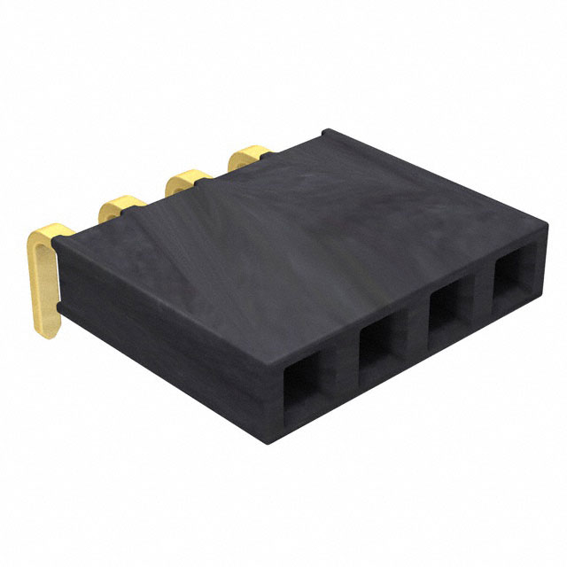 CONN RCPT 4POS 0.1 GOLD PCB R/A【SSW-104-02-G-S-RA】