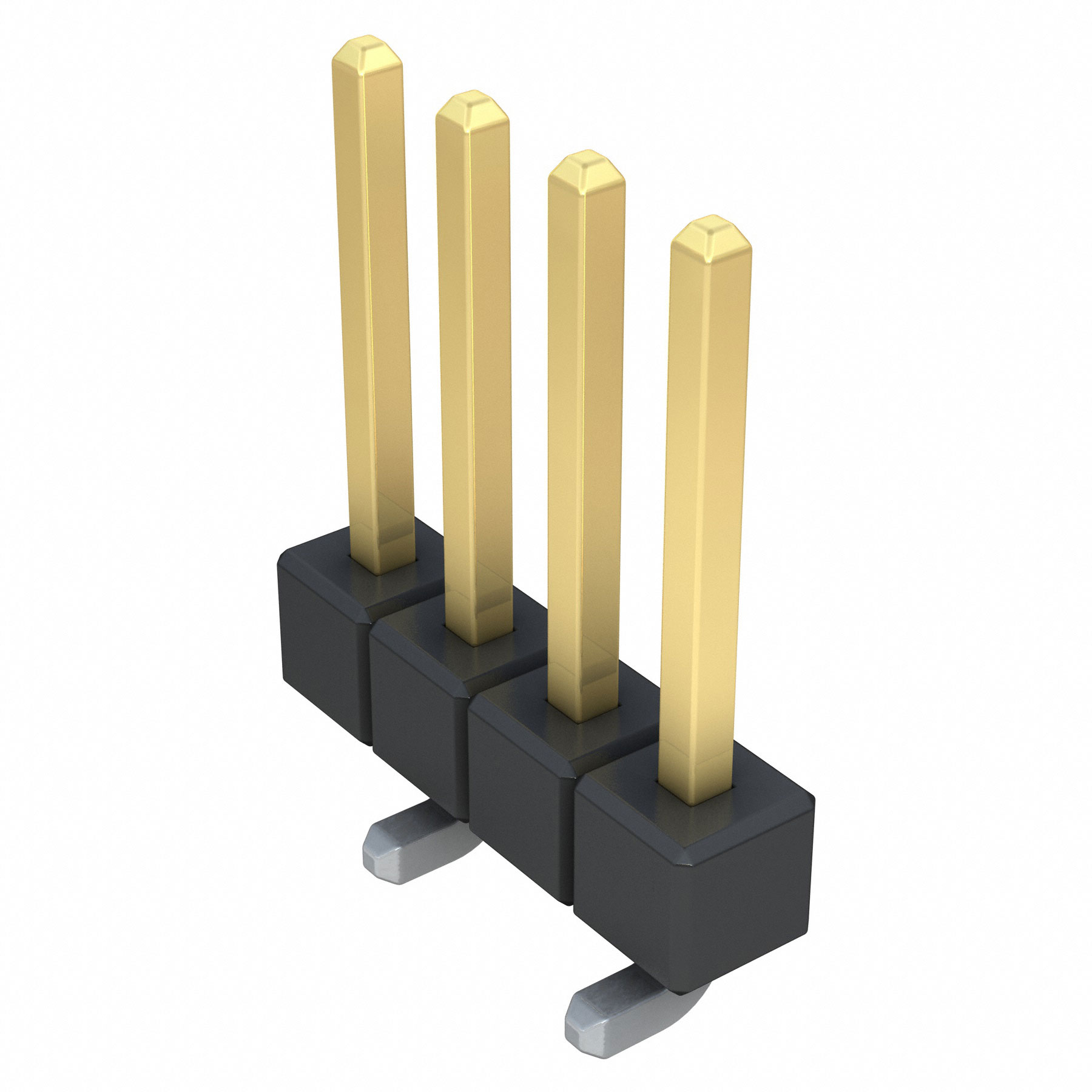 【TSM-104-01-L-SV】CONN HEADER SMD 4POS 2.54MM