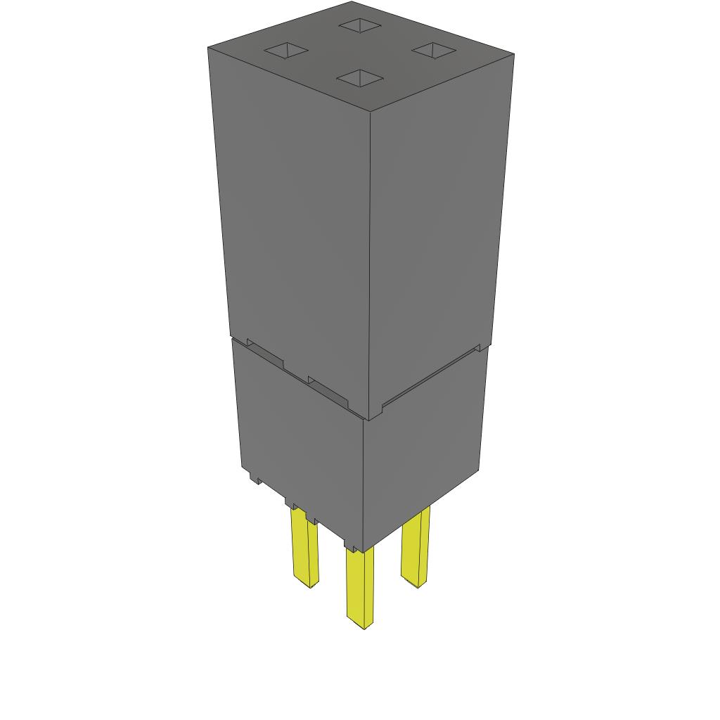 【ESW-102-23-G-D】CONN SOCKET 4POS 0.1 GOLD PCB