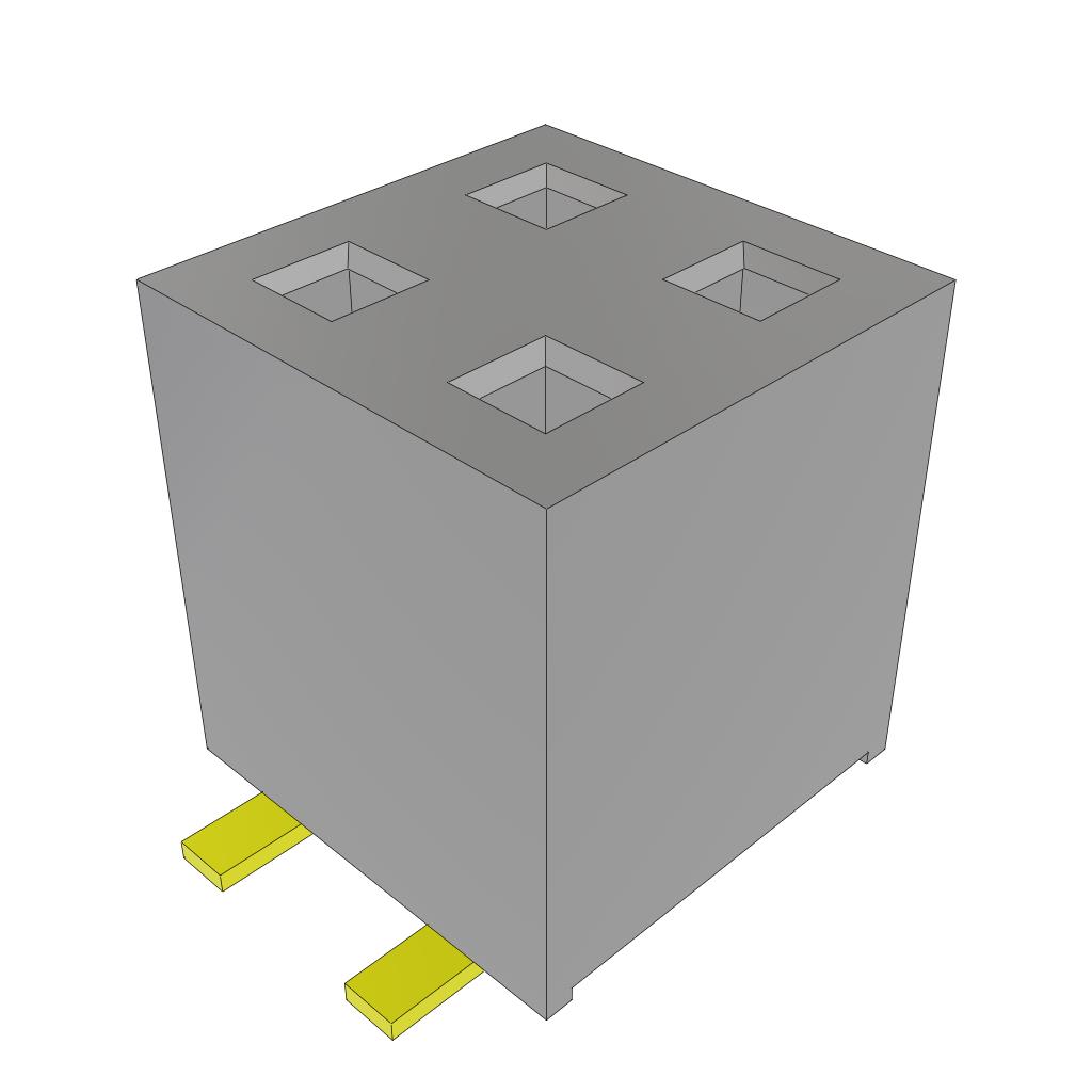 CONN RCPT 4POS 0.079 GOLD SMD【TLE-102-01-G-DV】