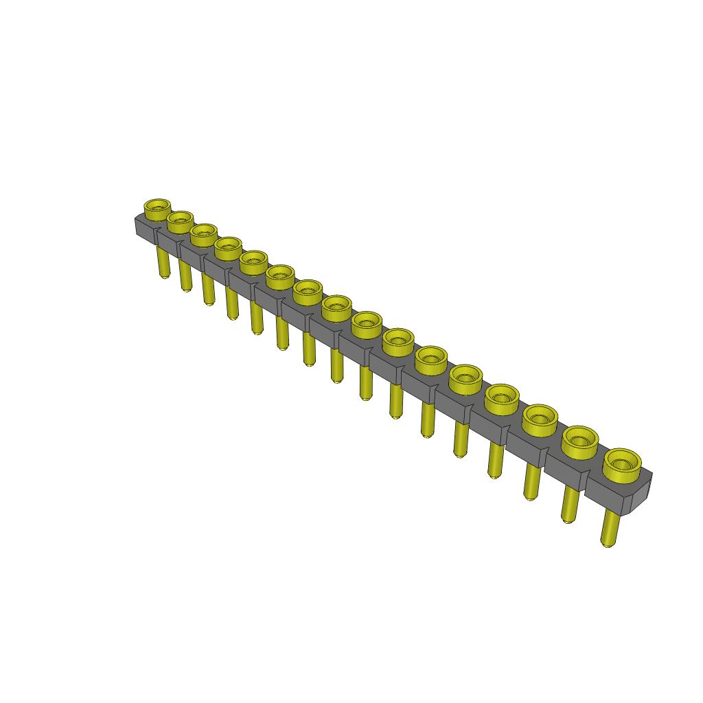 CONN RCPT .100" 16POS GOLD PCB【SL-116-T-10】