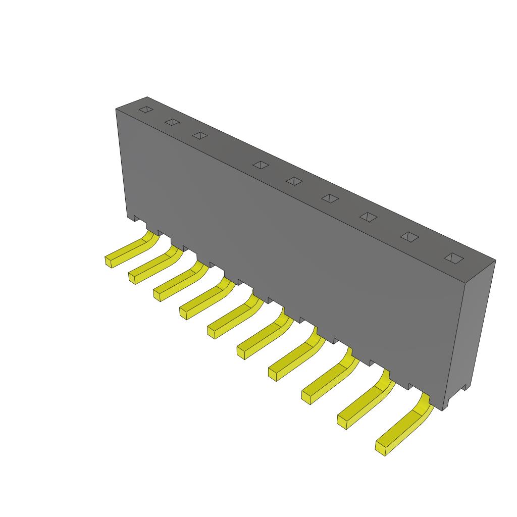 【SQT-110-01-L-S-RA-004】CONN RCPT 10P 0.079 GOLD PCB R/A