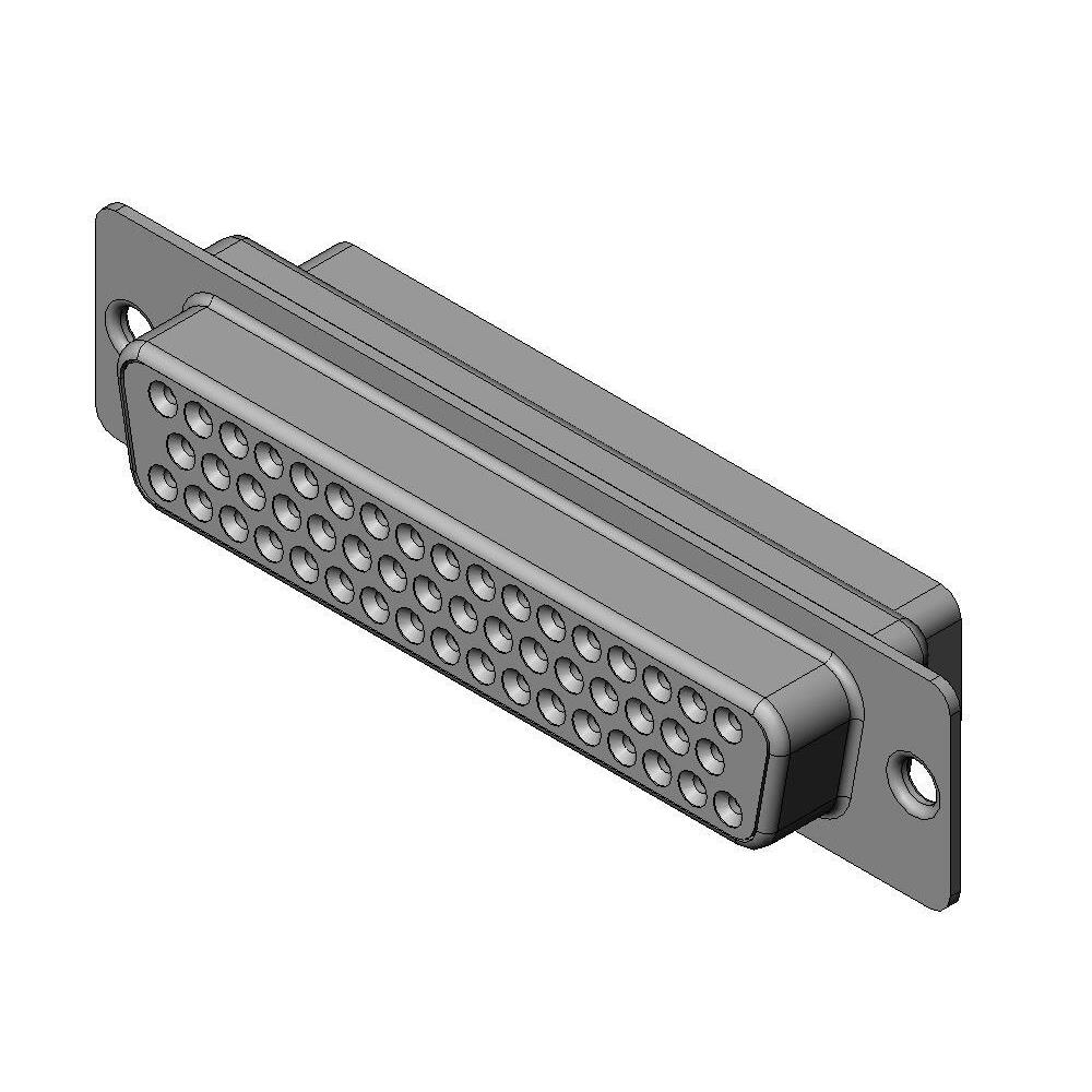 【DDU-50SF-F0】CONN D-SUB HOUSING RCPT 50POS