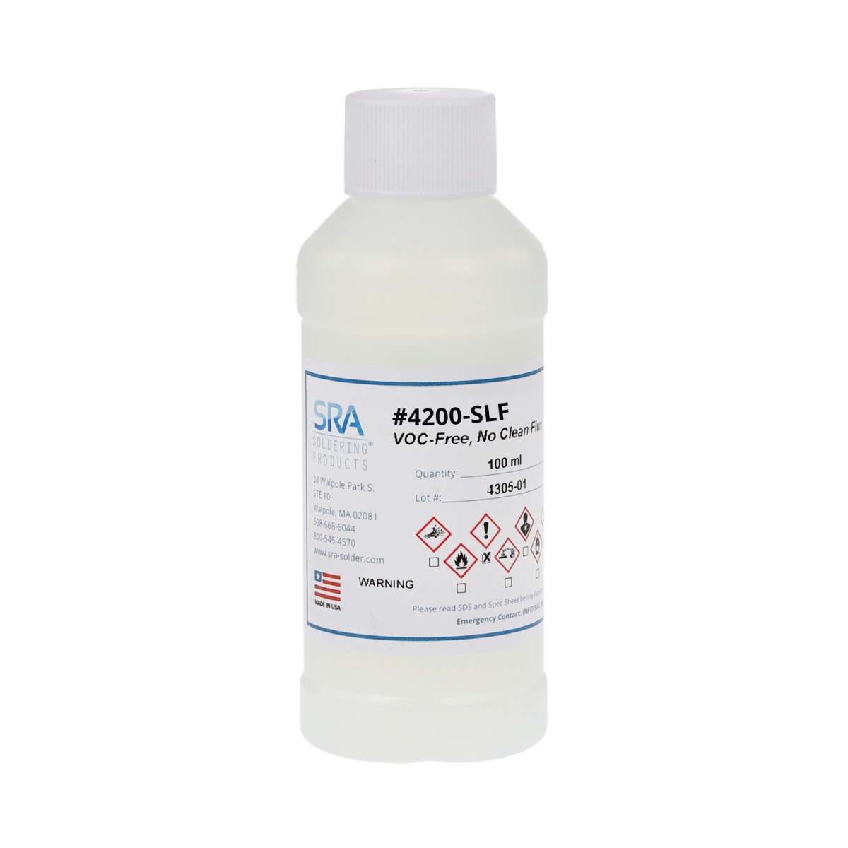 【FLS4200SLF-100ML】SRA #4200-SLF NO-CLEAN VOC-FREE