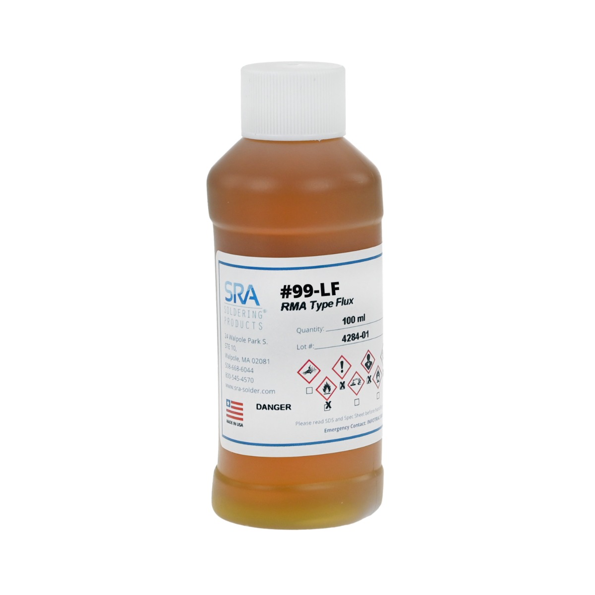 【FLS99LF-100ML】SRA #99-LF TYPE RMA ROSIN SOLDER