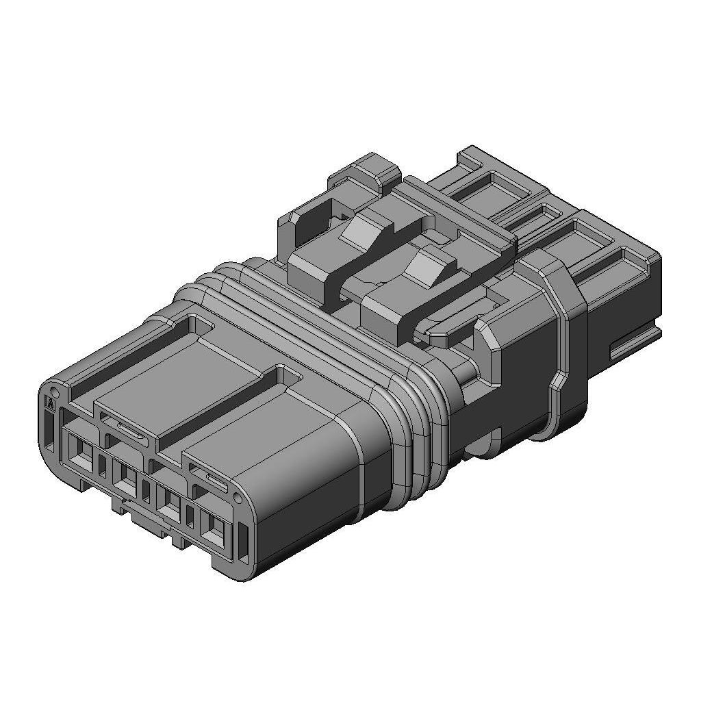 CONN SCKT HSG 4 POS KEY A IPX9K【MX80E04SZ1A】