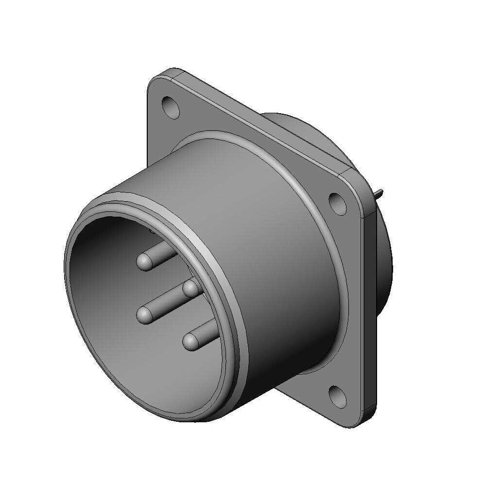 CIRC CONN 4 POS, RECEPTACLE PIN【N/MS3102A20-4P】