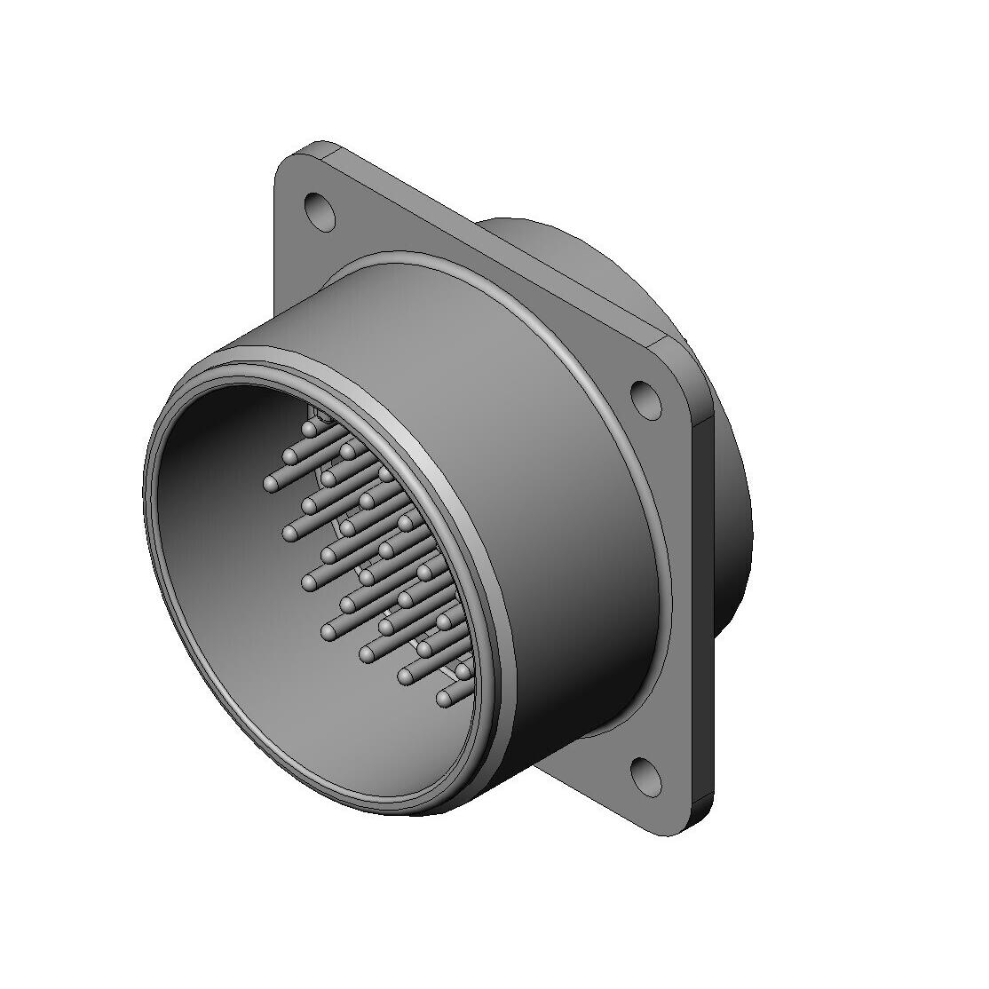 CIRC CONN RCPT 37 POS, PANEL MNT【N/MS3102A28-21P】