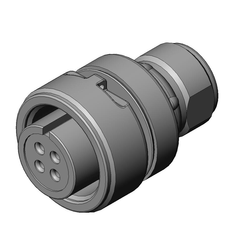 CONN PLUG FMALE 4P SOLDER CUP【N/MS3106B14S-2S】