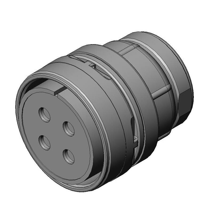 CONN PLUG FMALE 4P SOLDER CUP【N/MS3106B32-17S】