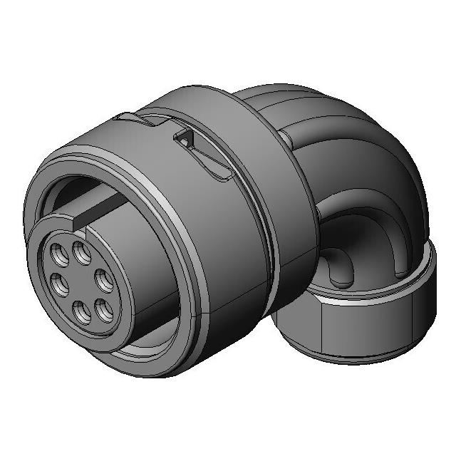 CIRCULAR CONN, 6 POS, RCPT, R/A【N/MS3108B14S-6S】