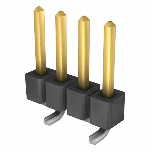 【TSM-104-01-L-SV-P-TR】CONN HEADER SMD 4POS 2.54MM