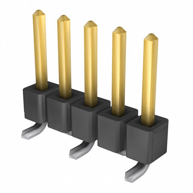 CONN HEADER SMD 5POS 2.54MM【TSM-105-01-L-SV-P-TR】