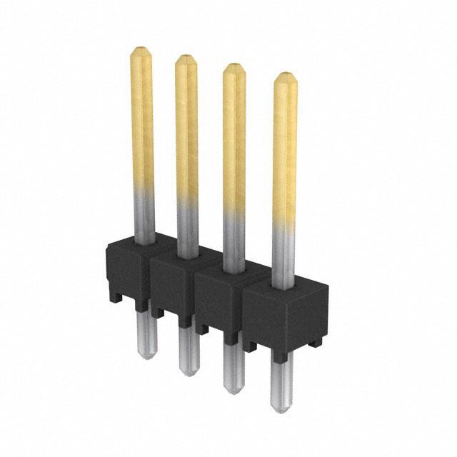 CONN HEADER VERT 4POS 2.54MM【TSW-104-14-S-S】
