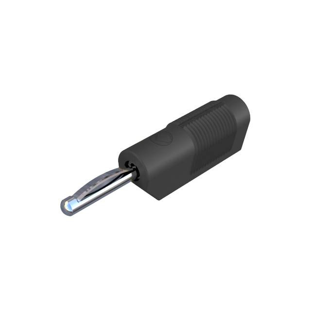 BANANA PLUG BLK 4MM STACKABLE SC【930435100】