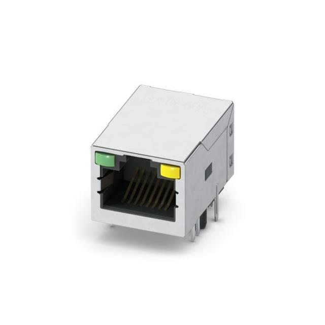 RJ45 JACK W/INTEGRATED MAGNETICS【1664013】