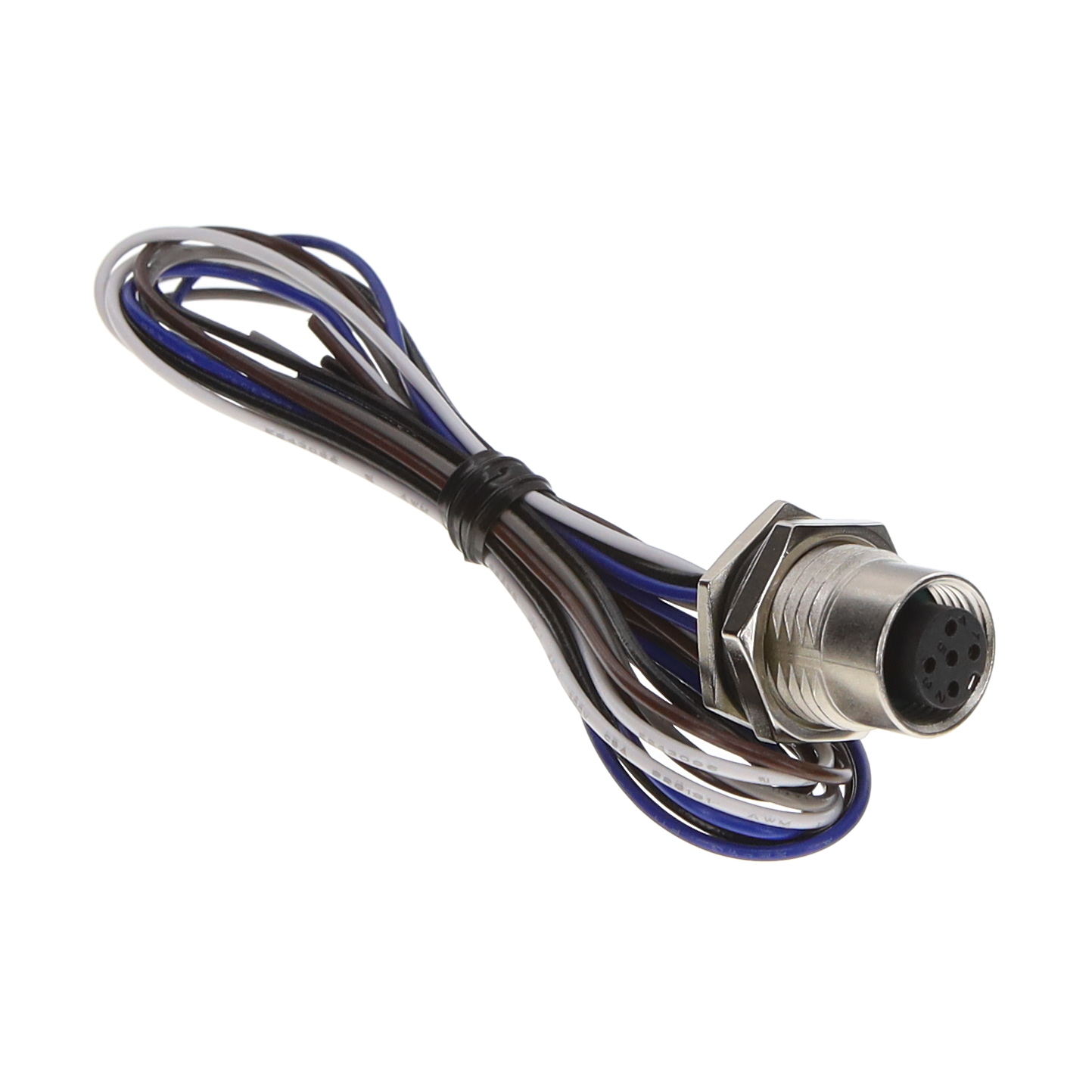 【M12A-05PFFC-SF8B50】CIRC CBL 5POS RCPT TO WIRE 1.64'