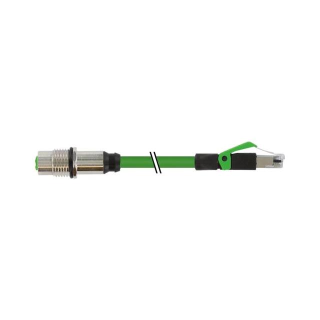 【7000-44851-7960030】M12 FEM. RECEPT. D-COD. REAR/RJ4