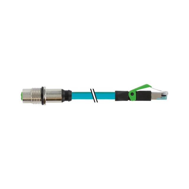【7700-44851-S4U0030】M12 FEM. RECEPT. D-COD. REAR/RJ4